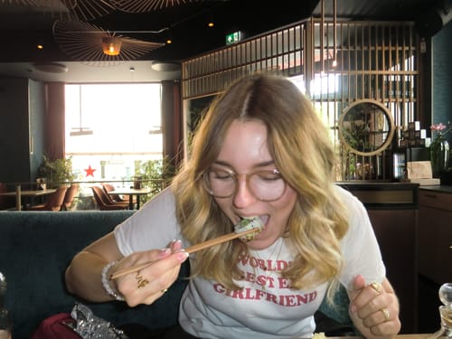 Customer photo review of 'World's Best Ex Girlfriend' baby tee