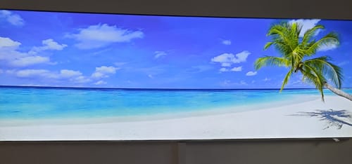 Customer photo review of Wechselmotiv | Weißer Strand & Kokospalme | Panorama