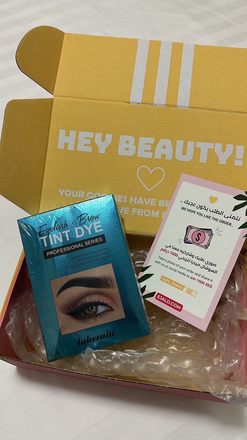 Customer photo review of Eyelash & Eyebrow Tint Dye Kit -28 PCS
