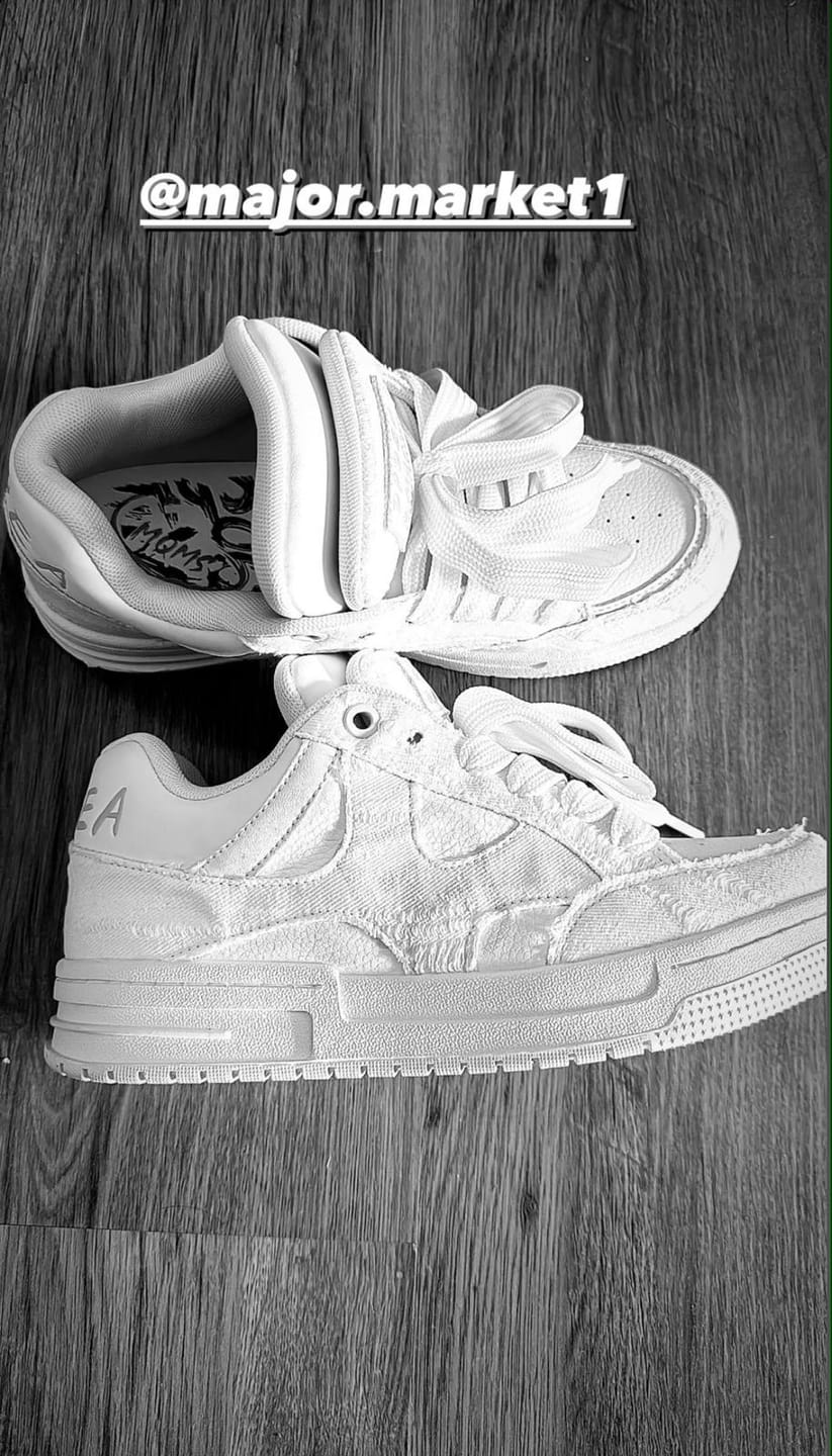 Customer photo review of Double Tongue Sneakers