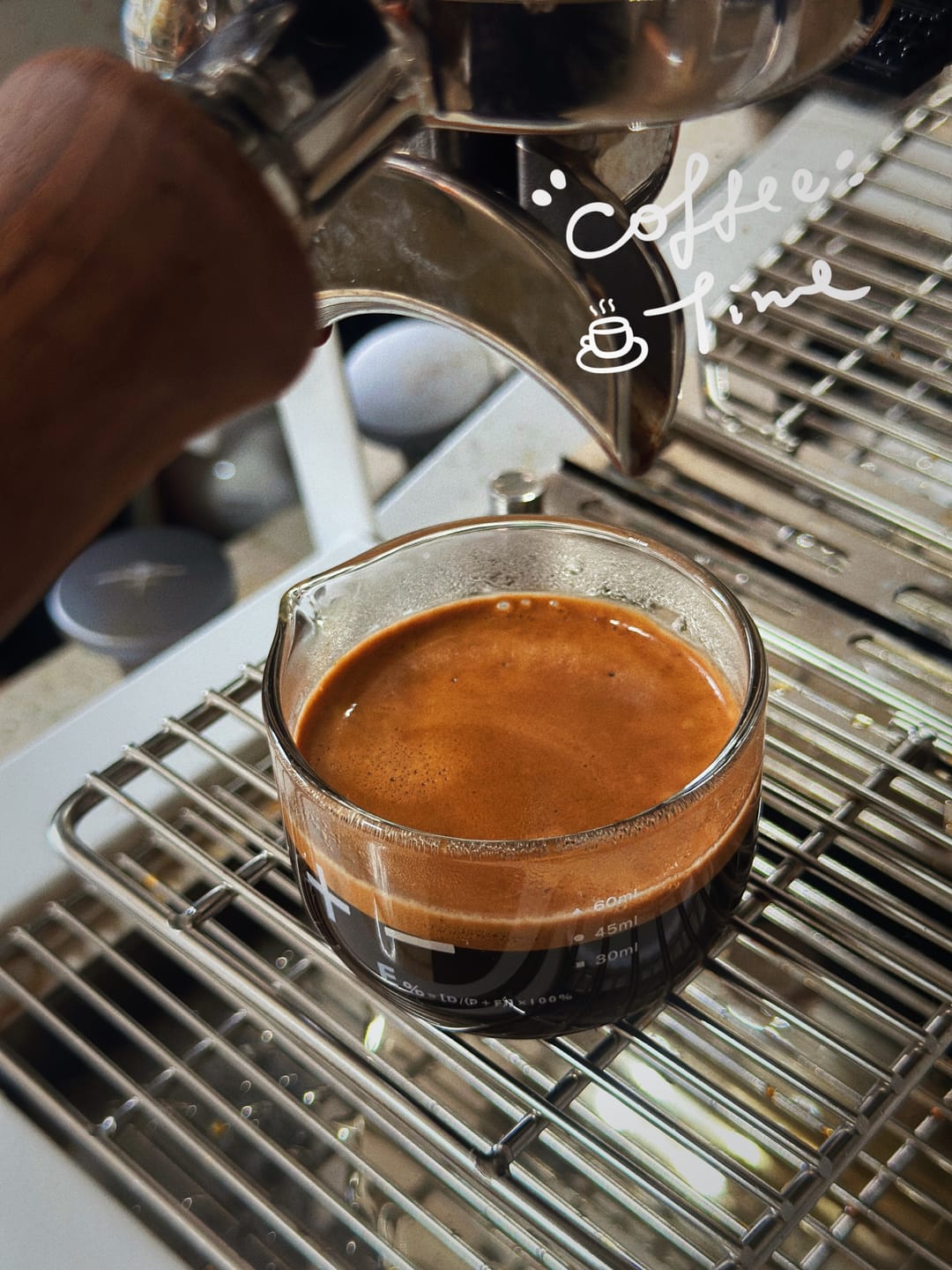 Customer photo review of Espresso Shot Glass with Measuring Scale - MUVNA