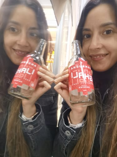 Reseña con foto de un cliente sobre CAJA MIX ENERGY KOMBUCHA (12 unidades)