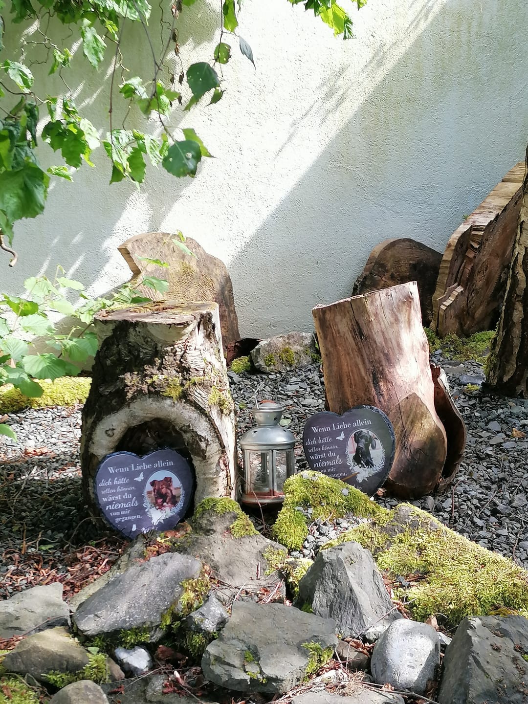 Customer photo review of Nicht länger an meiner Seite - Individuelles bedrucktes Schieferherz