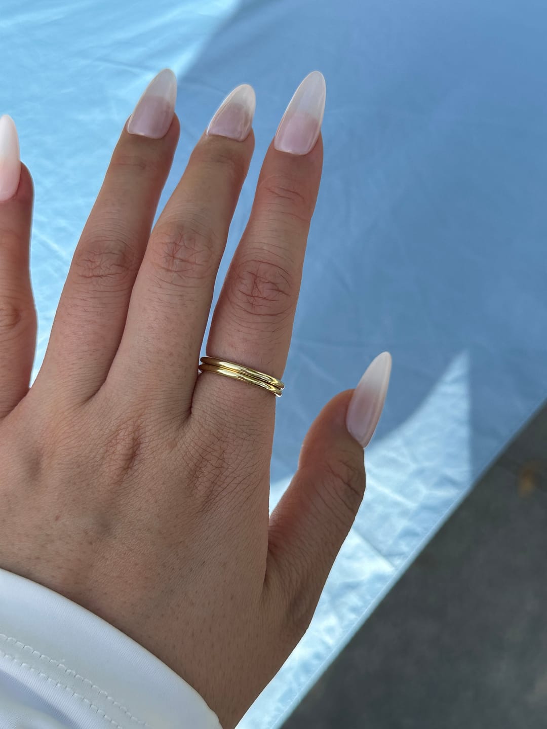 Customer photo review of Louily Simple Wedding Band For Women In Sterling Silver