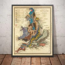 Customer photo review of Old geological map of England & Wales by Roderick Impey Murchison, 1843