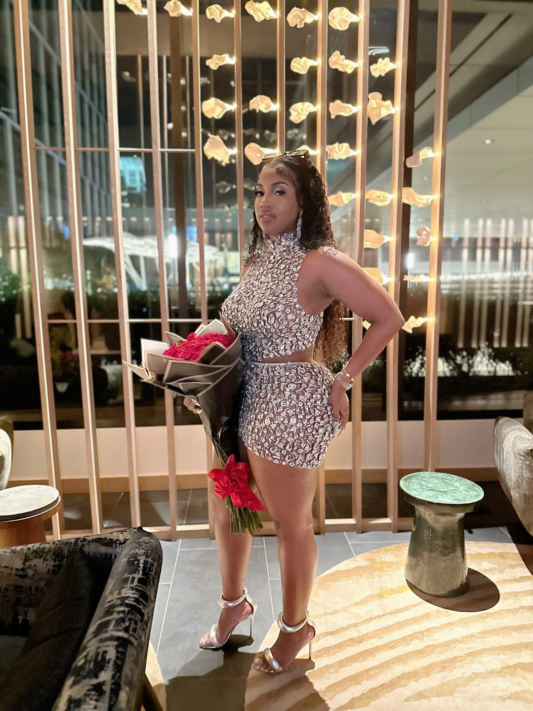 Customer photo review of Mandisa Diamante Set(Ready To Ship)