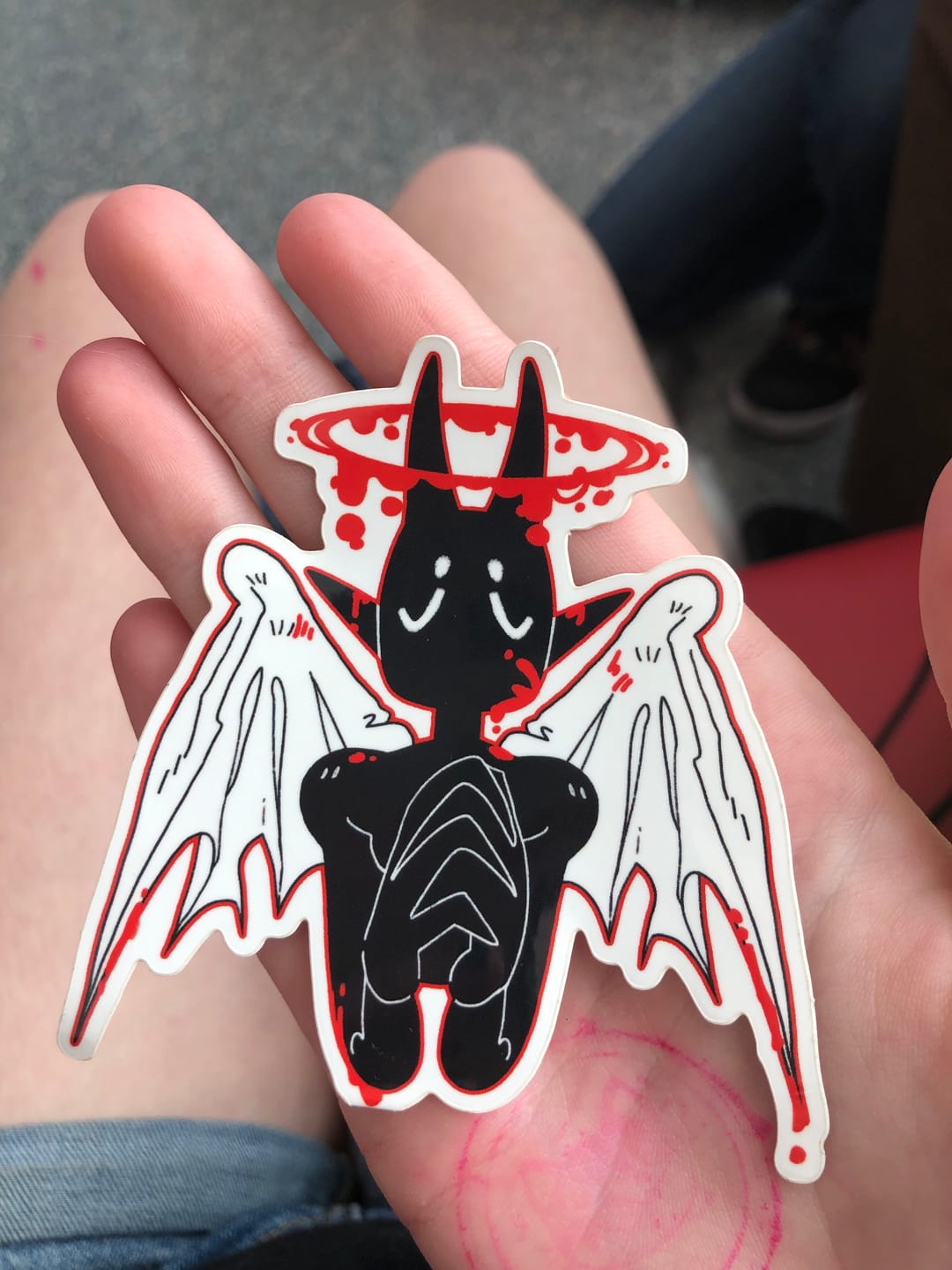 Customer photo review of Gore Angel Stickers