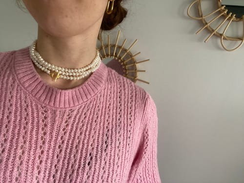 Customer photo review of Collier perle d'eau douce