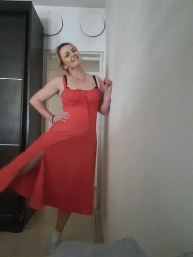 Customer photo review of Zyptara™ Lace Up Dress