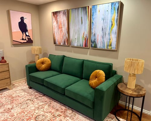 Customer photo review of Eucalyptus Bark - Three Piece Eucalypts Bark Australian Native Print Set Triptych