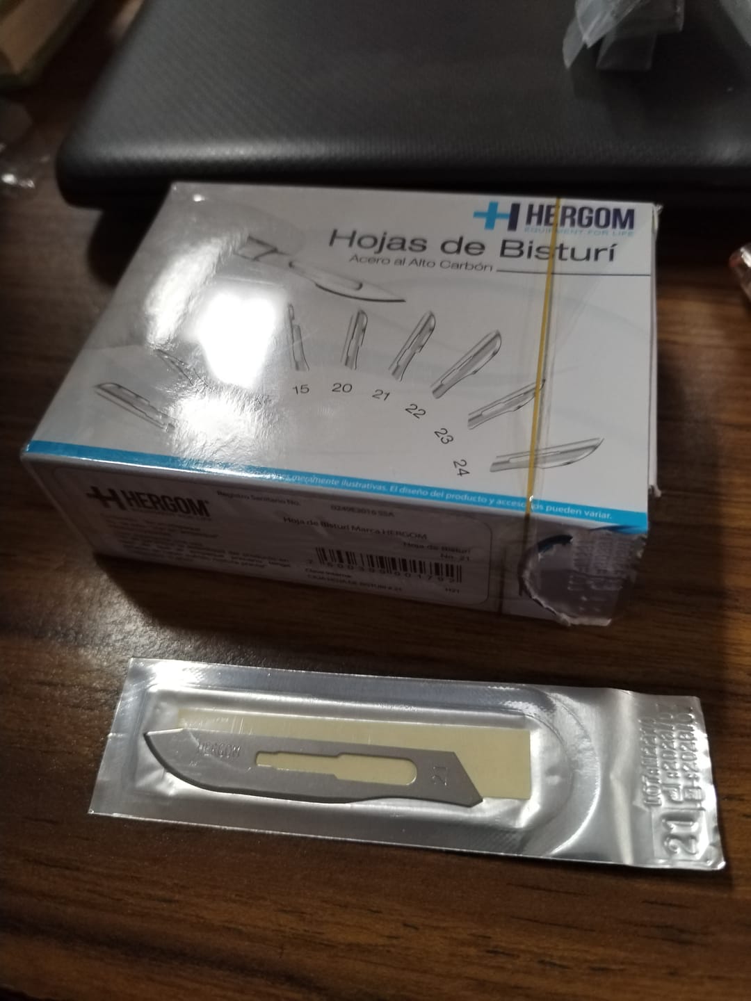 Customer photo review of Hojas para Bisturí (Caja con 100 piezas)