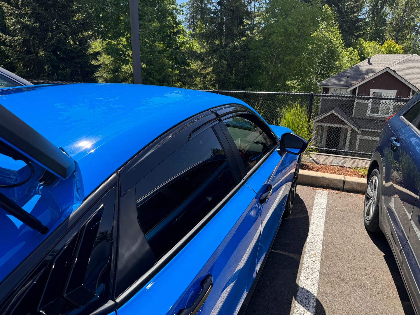 Customer photo review of 2022-Up Honda Civic Acura Integra | JDM Clip-On Side Vent Window Visors Rain Guard