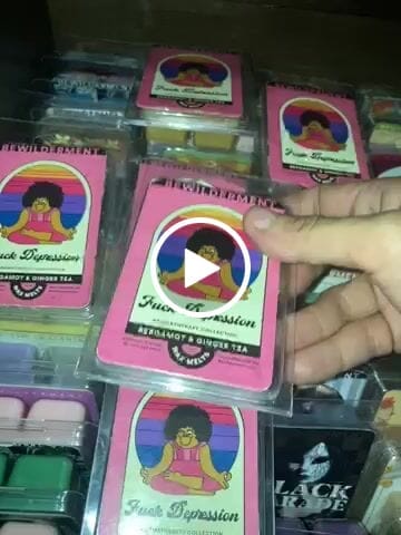 Customer video review of Fuck Depression Wax Melts