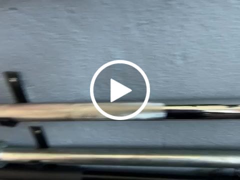 Customer video review of Barra Reta 2,00M 28,57mm Maciça Cromada Com Presilhas