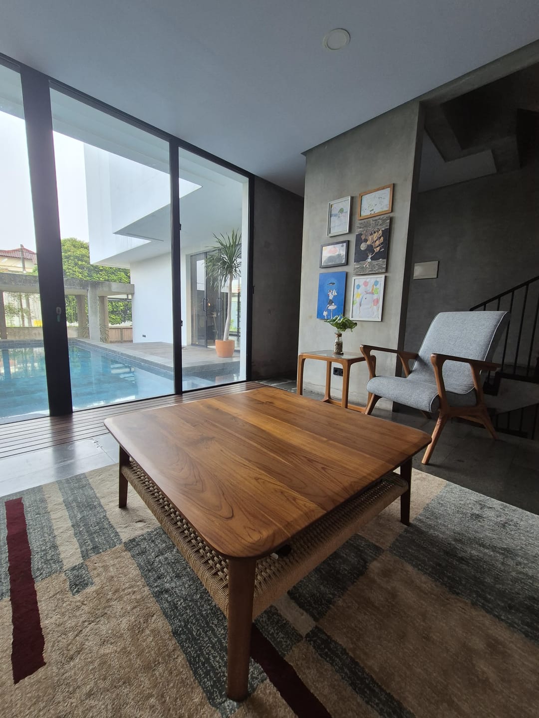 Customer photo review of Square Coffee Table in Premium Teak & Loom