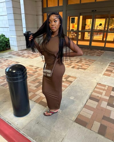 Customer photo review of (Super Deal)30inch 5x5 HD Lace Wear Go Glueless Bone Straight Hair Body Wave Wig