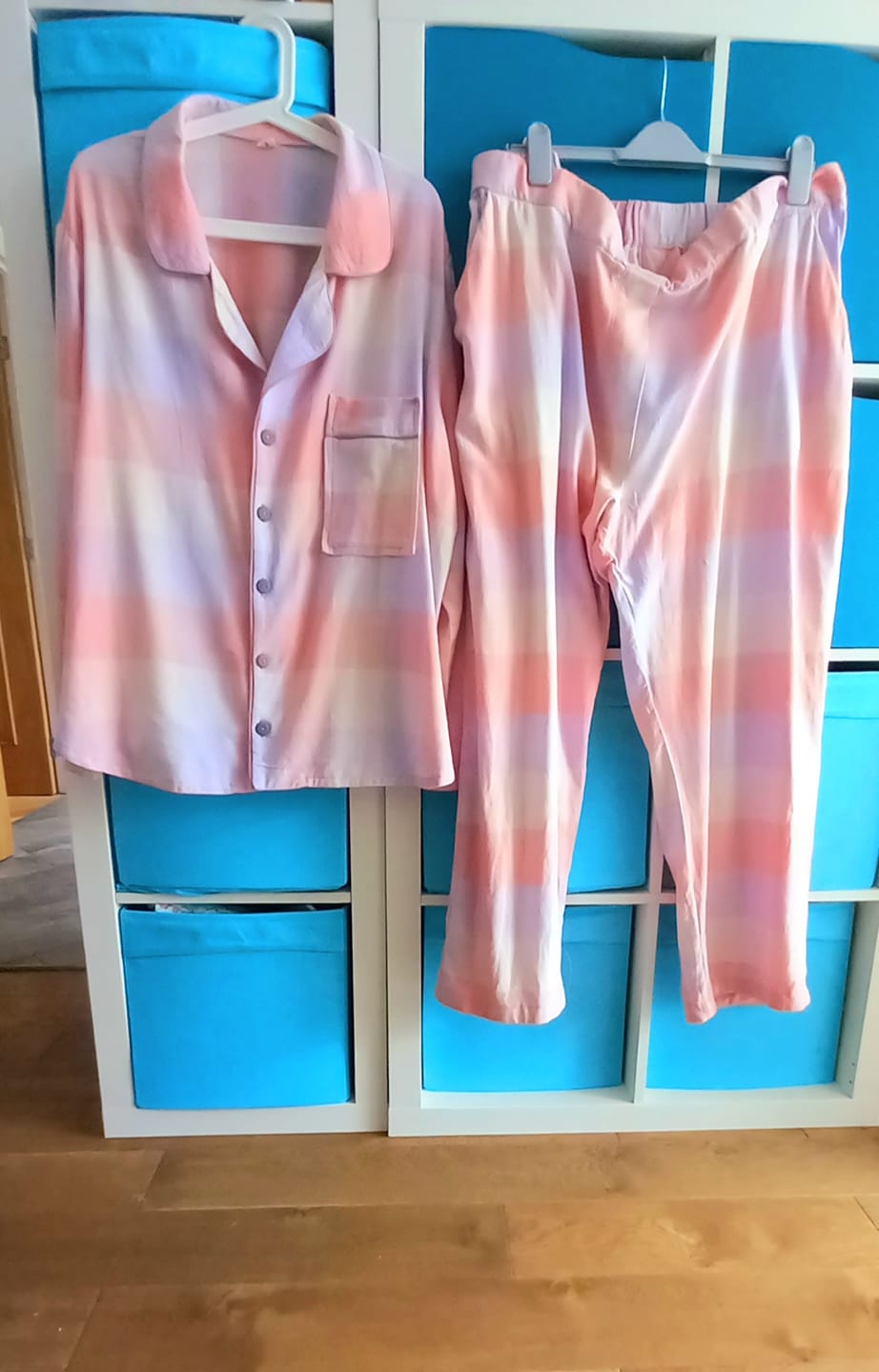 Customer photo review of Pastel Squares Brushed Cotton Fabric