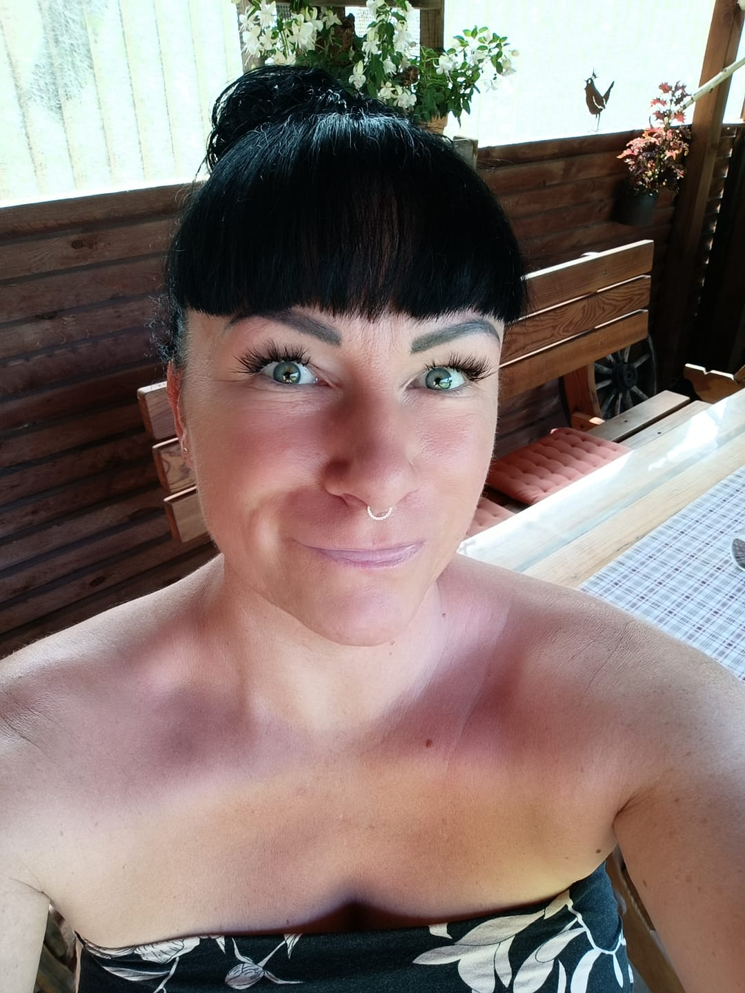 Customer photo review of Crystal Clicker Piercing | Titan