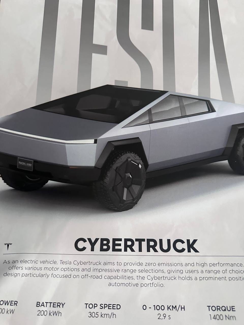 Customer photo review of Tesla - Cybertruck - Poster