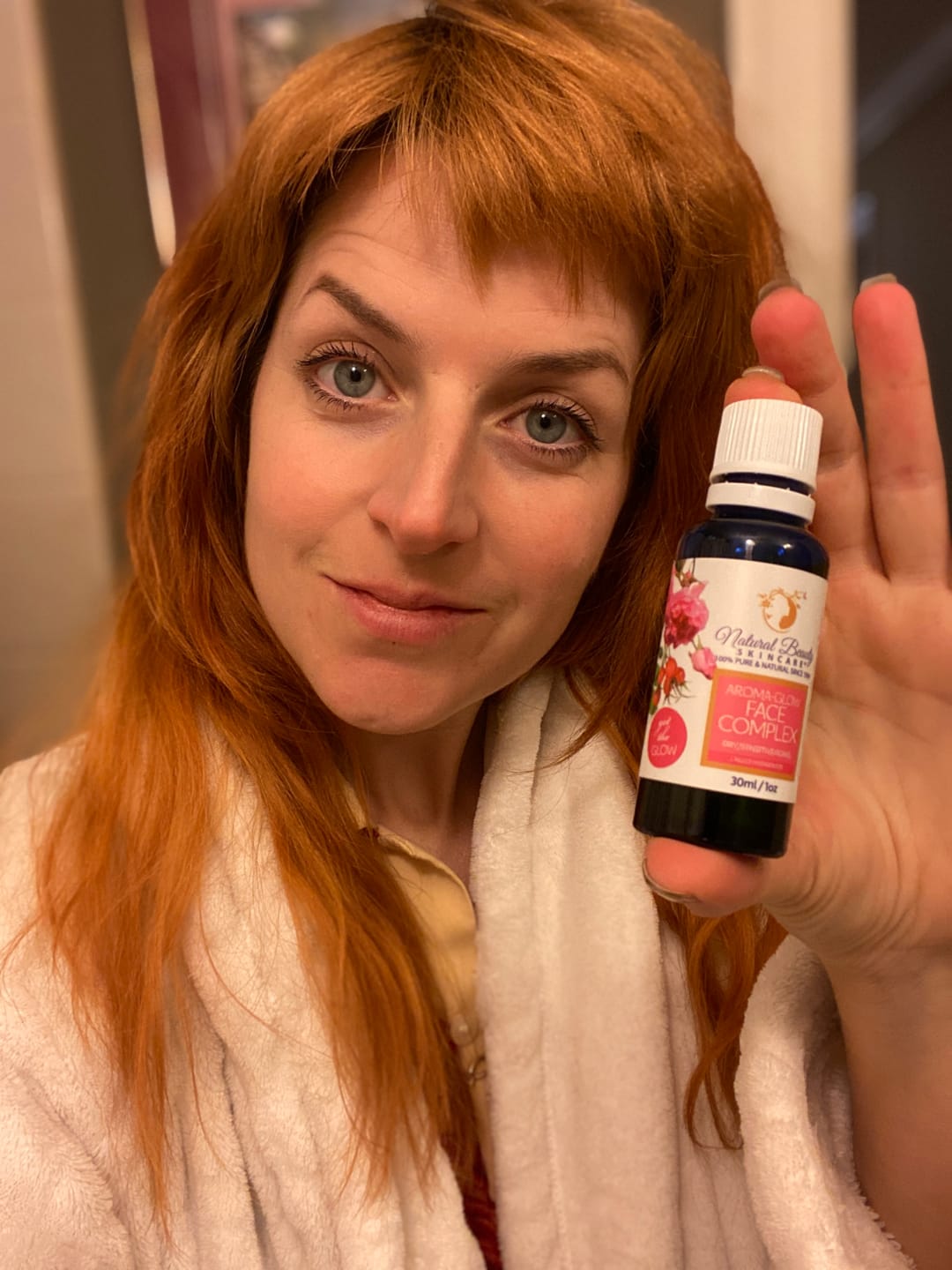 Customer photo review of Aroma GLOW Face Complex for dry/sensitive/ageless skin