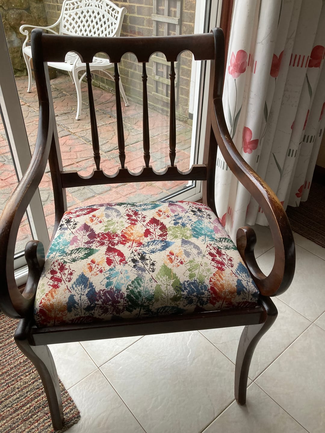 Customer photo review of Autumn Leaves Tapestry Fabric