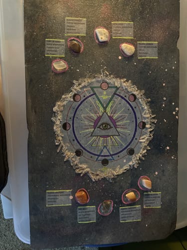 Customer photo review of Moon Phases Crystal Kit