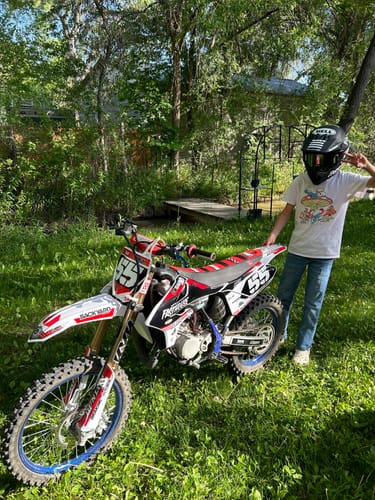 Customer photo review of Custom Seat Cover: 2022-2024 YZ85