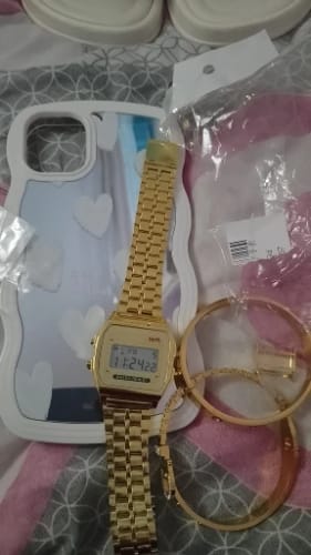 Customer photo review of Square Dial Electronic Women Men Watch Digital Display Wristwatch Rose Gold Silver Luxury Ladies Wristwatches Relojes Para Mujer