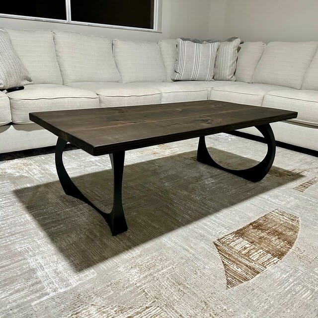 Customer photo review of Coffee Table Legs 212 Cleo 16H Modern DIY Furniture