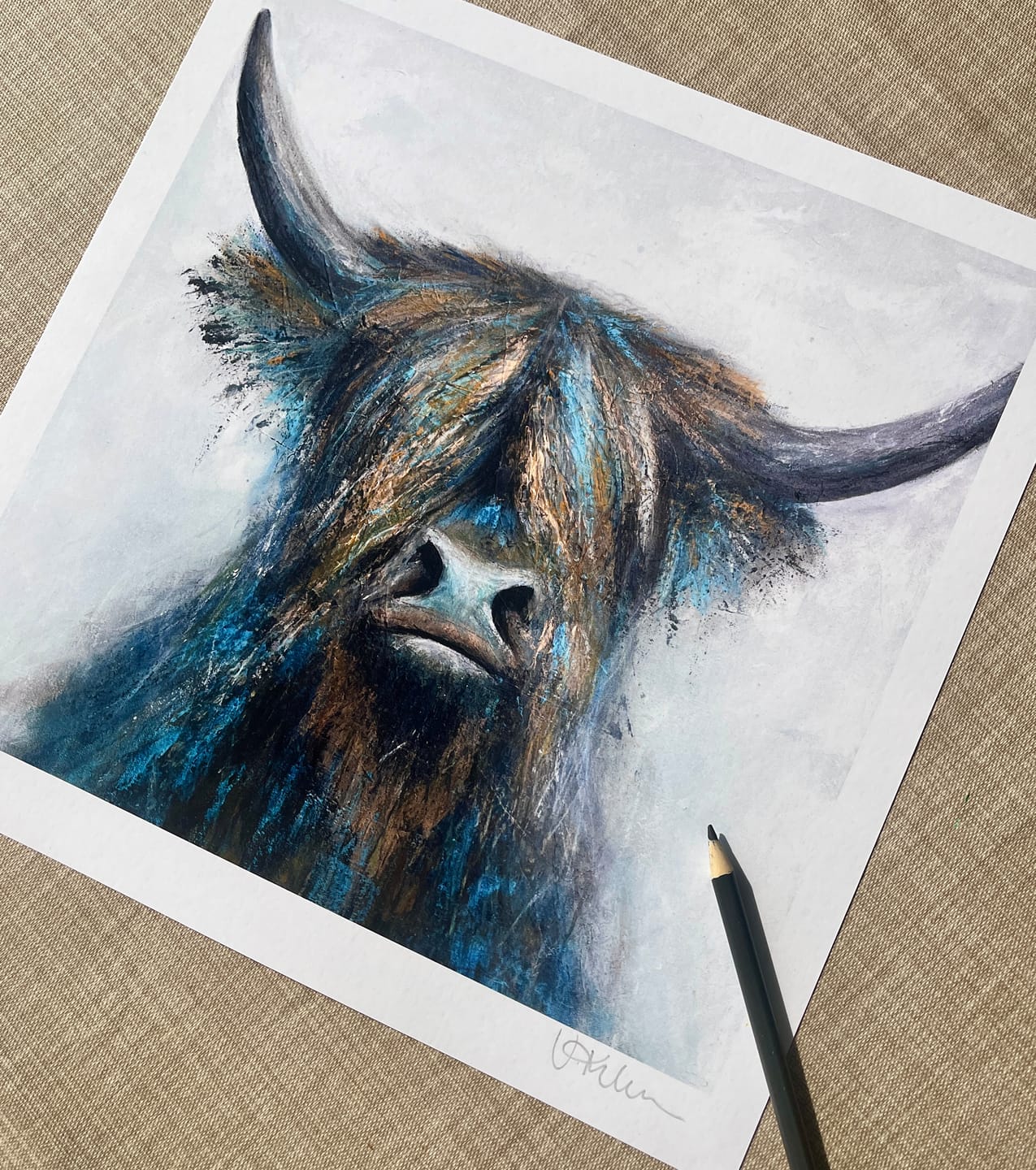 Customer photo review of Square Giclée Art Print