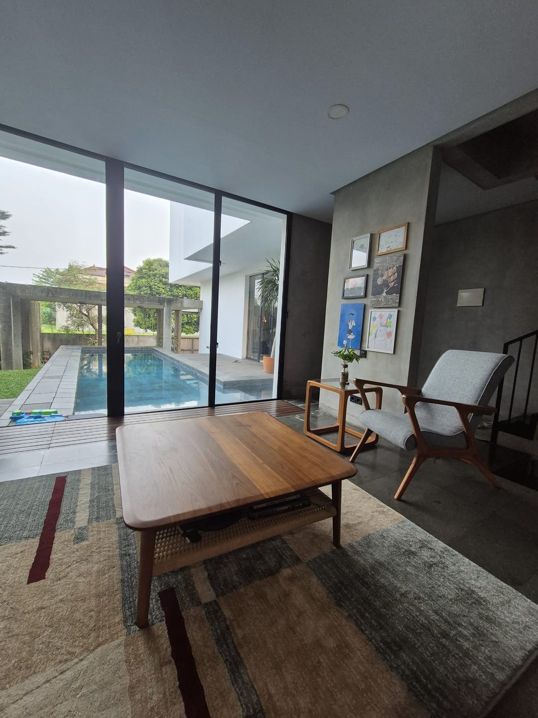 Customer photo review of Square Coffee Table in Premium Teak & Loom