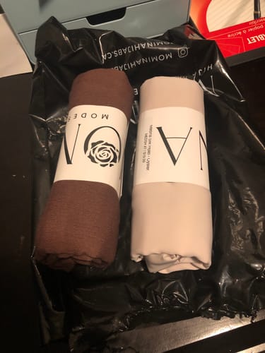 Customer photo review of Premium Rayon Hijab - Mocha Brown