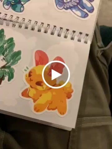 Customer video review of Tempura Bunnies Stickers