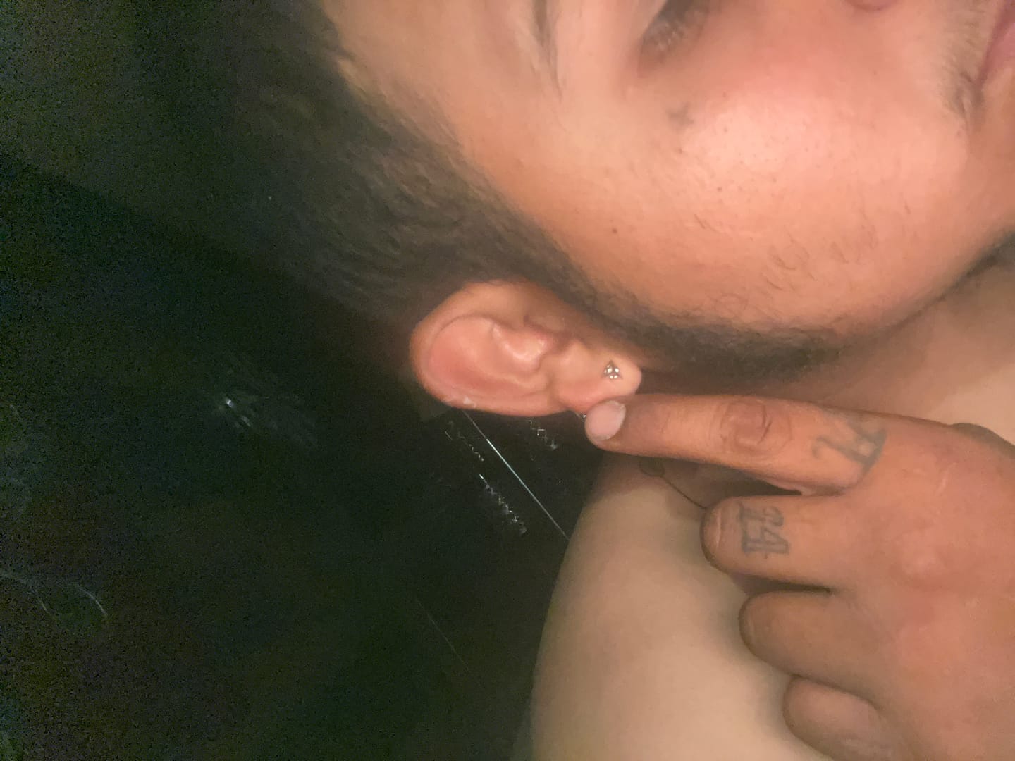 Customer photo review of ASTROLOGY STUD EARRING