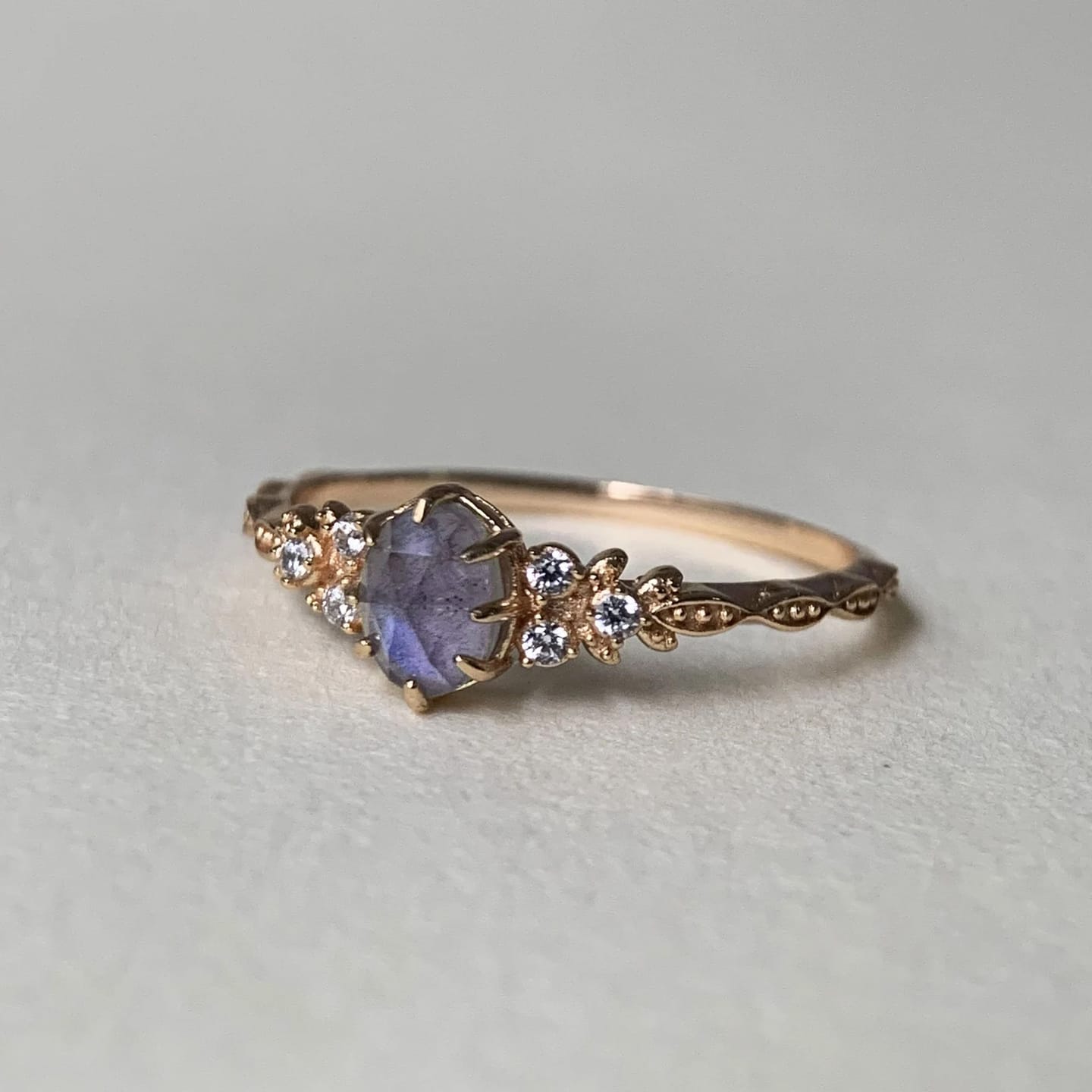 Customer photo review of Theia - Iolite Ring