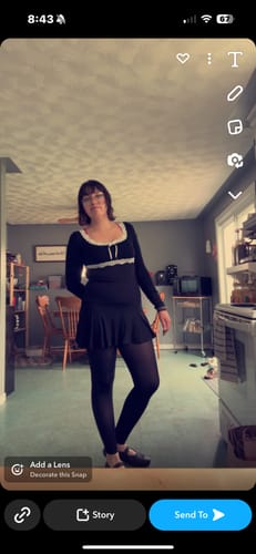 Customer photo review of Calliope Coquette Lace Patch Dress