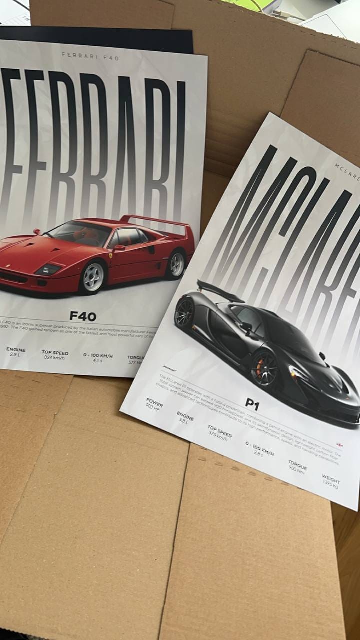 Customer photo review of Ferrari - F40 - Poster