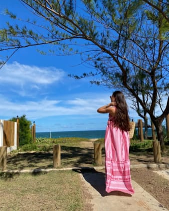 Customer photo review of Livia Maxi Summer Sundress