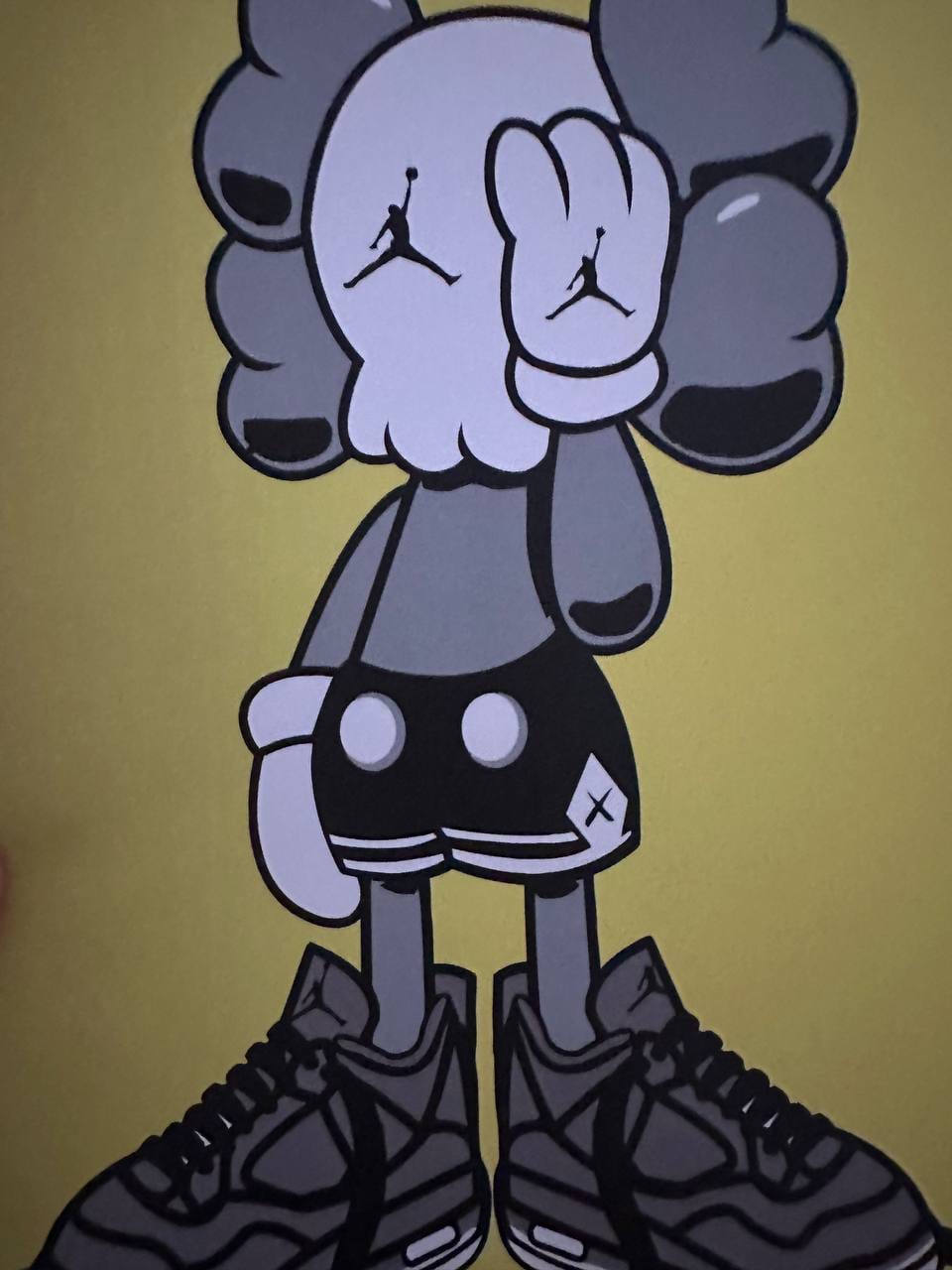Customer photo review of Jordan - Kaws - Poster