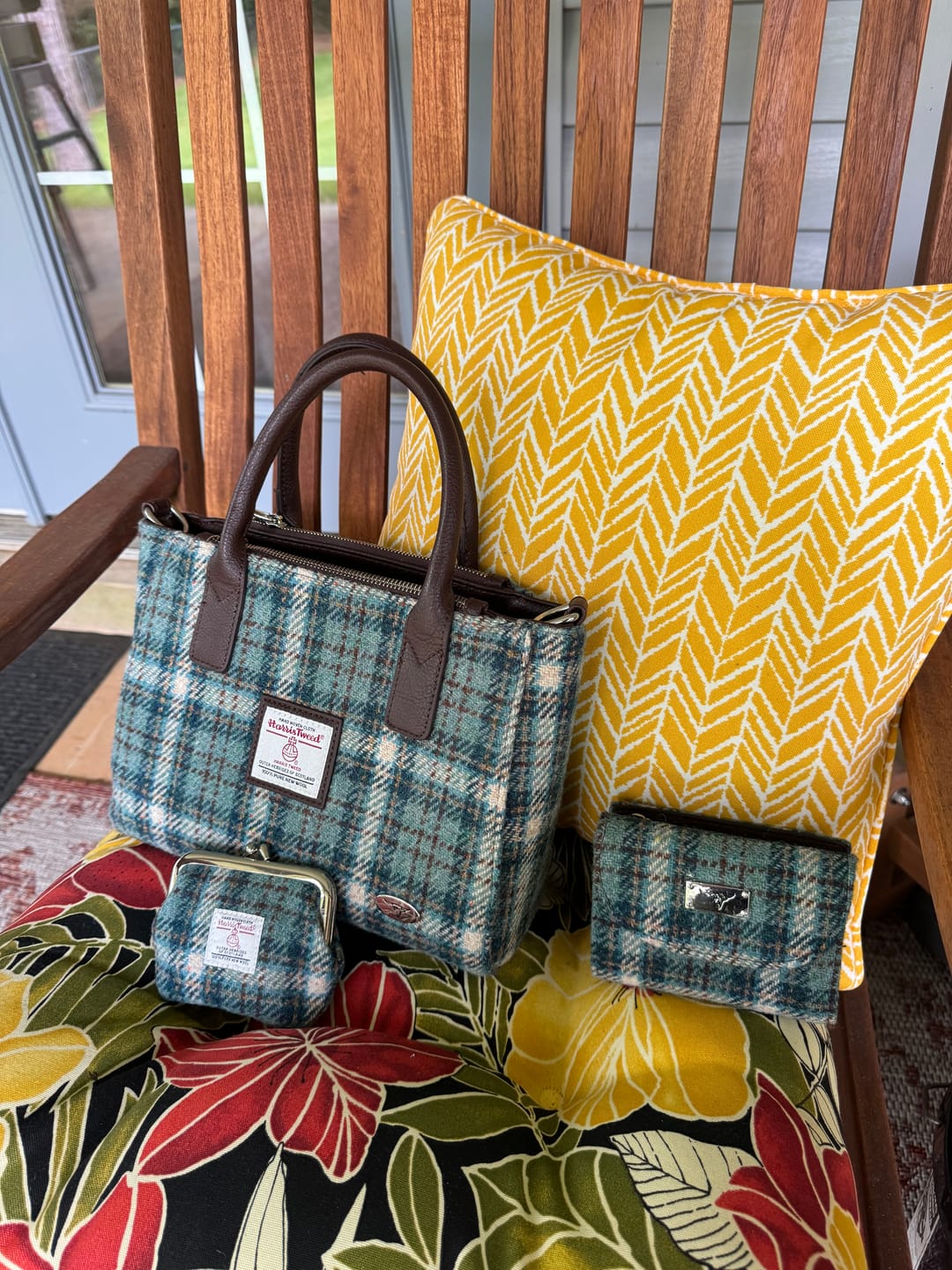 Customer photo review of Harris Tweed Small Tote Bag with Shoulder Strap