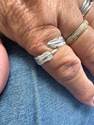 Customer photo review of Feather From An Angel Ring