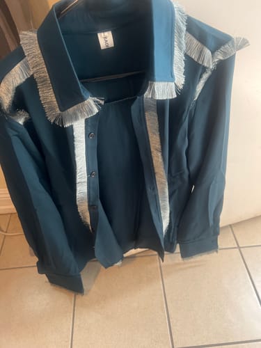 Customer photo review of Fringed Long-sleeve Shirt
