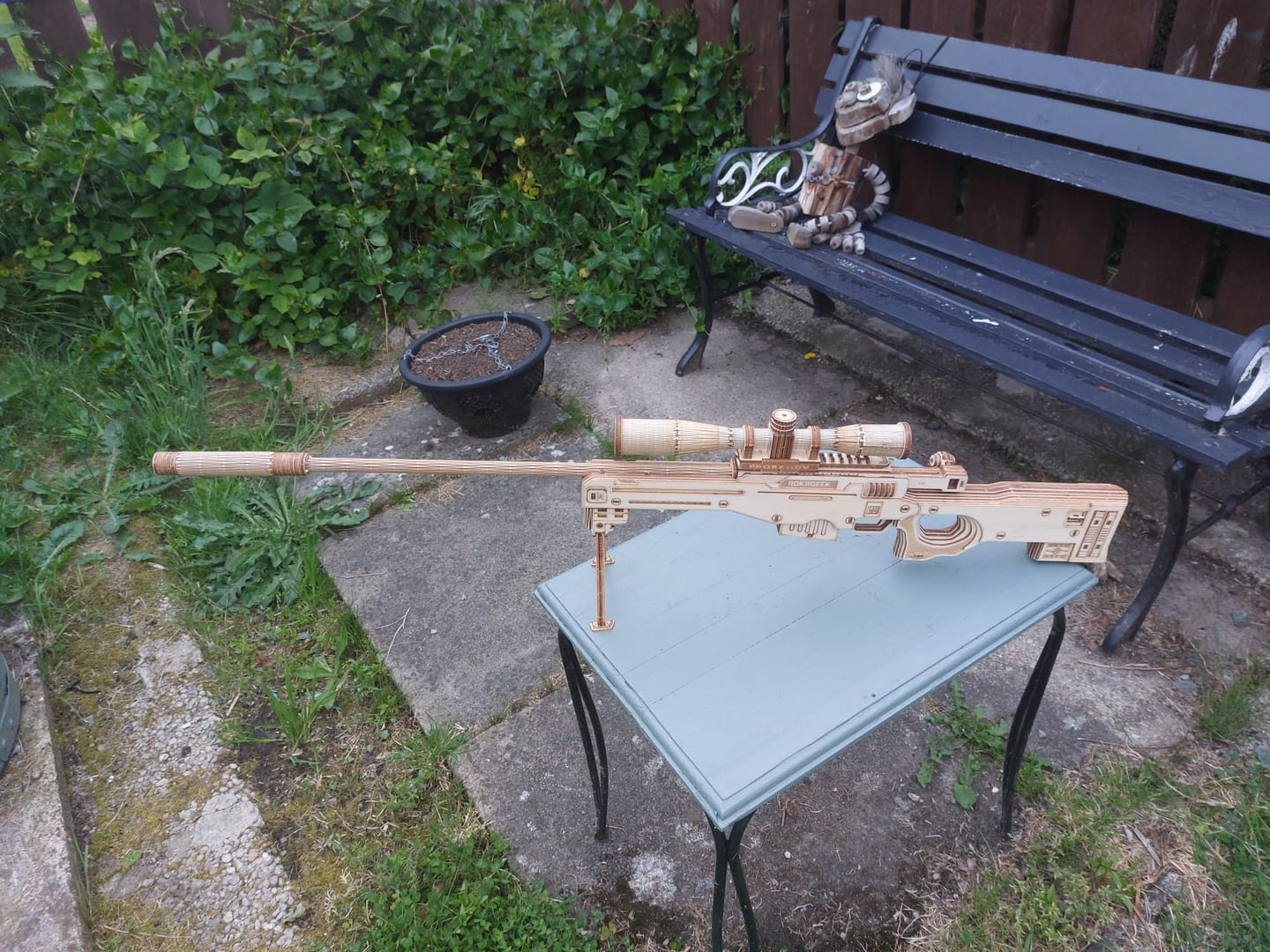 Customer photo review of Rokrgeek AWM Sniper Rifle 3D Wooden Puzzle