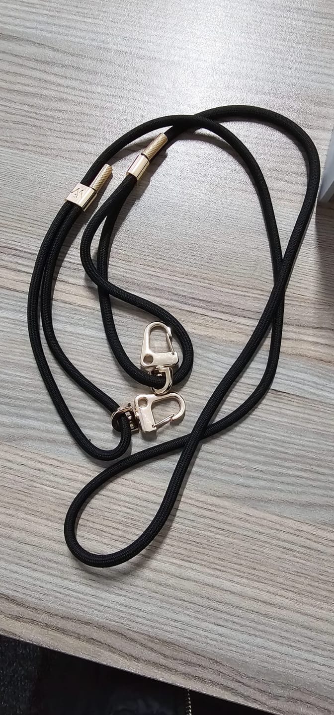 Customer photo review of Classic Black Braided Strap