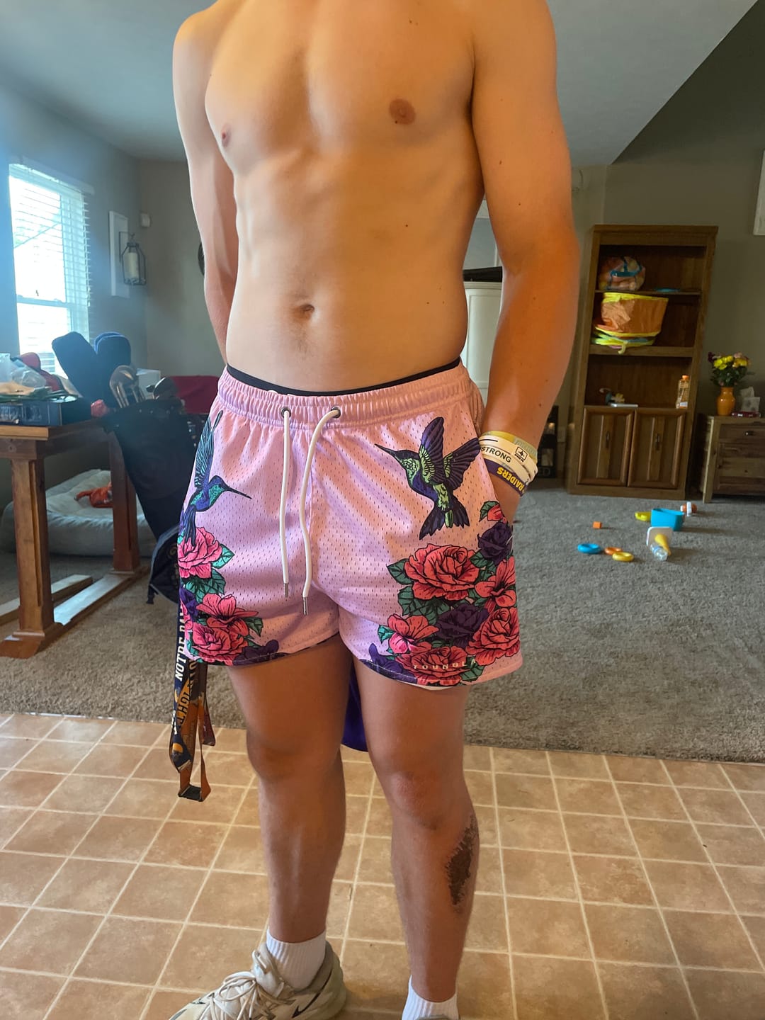 Customer photo review of 141 The Block Party Shorts