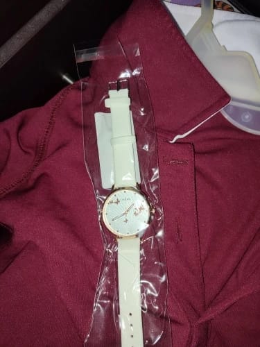 Customer photo review of Elegant Simple Butterfly Design Dial Design Ladies Watches Women Fashion Luxury Dress Watch Casual Woman Quartz Leather Clock