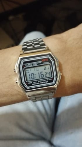 Customer photo review of Square Dial Electronic Women Men Watch Digital Display Wristwatch Rose Gold Silver Luxury Ladies Wristwatches Relojes Para Mujer