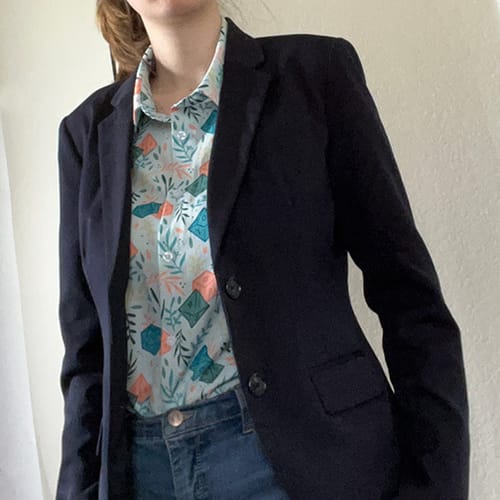 Customer photo review of Dnd Dice Plants Button Up Shirt
