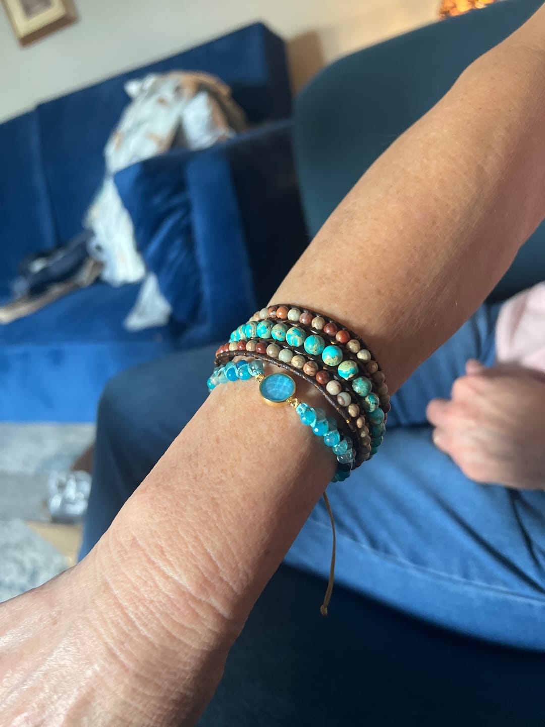 Customer photo review of Aqua Pura Opal Protection Bracelet