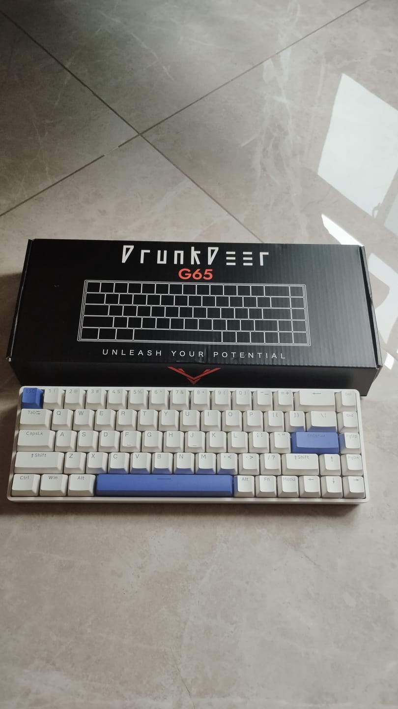 Customer photo review of DrunkDeer G65 - Wired Actuation-Distance-Adjustable Magnetic Switch Gaming Keyboard